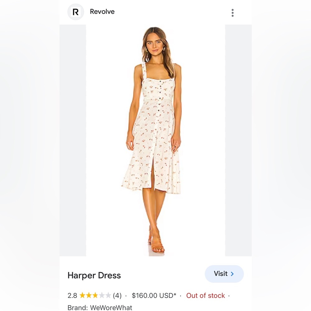 NWOT  Wore What Harper midi dress
